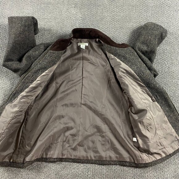 Orvis Tweed Wool Toggle Jacket Women's Medium Brown - Picture 6 of 14